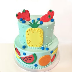 Fruit Fondant Cake